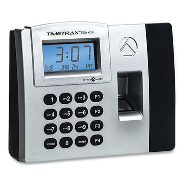 Pyramid Technologies Timetrax Elite Biometric Time Clock, 50 Employees, Black freeshipping - TVN Wholesale